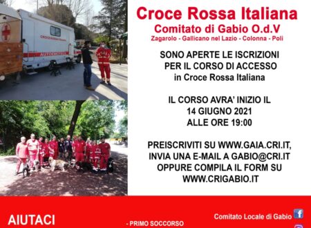 Nuove Iscrizioni Corso di Accesso Croce Rossa Italiana